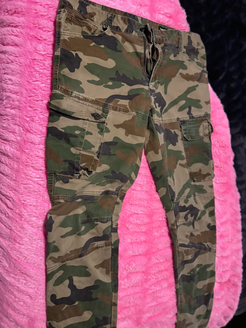 Men's Camo Cargo Pants - Green Camo Utility Style